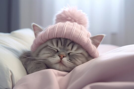 Sleeping blanket mammal animal.