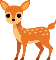 Little cute Deer vector art illustration eps