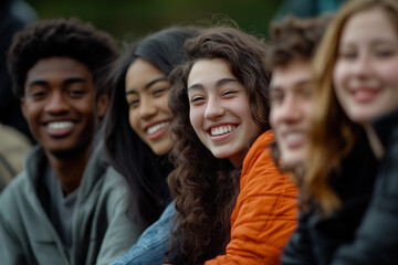 Happy young people