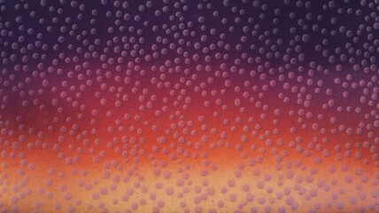 Colorful dotted texture. Gradient background with embossed dots. Evokes warmth, sunset feeling.
