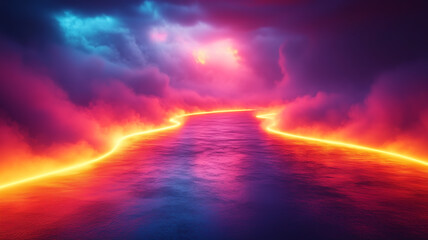 Obraz premium 抽象的なデザインアートの背景画像