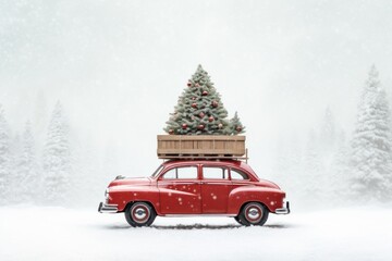 Christmas tree car vehicle.