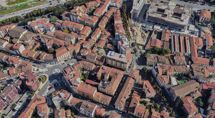 Italy, Florence, bird's-eye view, in summer