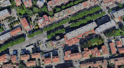 Italy, Florence, bird's-eye view, in summer
