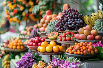 Vibrant Farmers Market Display