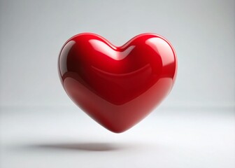 Abstract Flying Red Heart Animation - Romantic Background for Valentine's Day, Wedding, Birthday, and Holiday