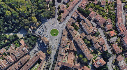 Italy, Florence, bird's-eye view, in summer