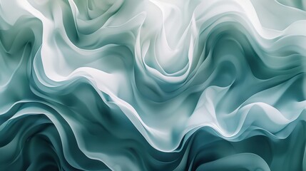 Obraz premium Abstract Aqua Swirls Background in Cool Tones