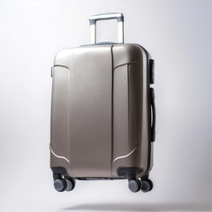Travel Luggage floating or flying isolated white background