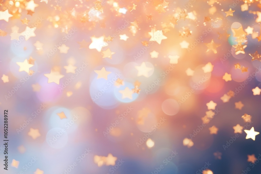 Wall mural star pattern bokeh effect background backgrounds outdoors glitter.