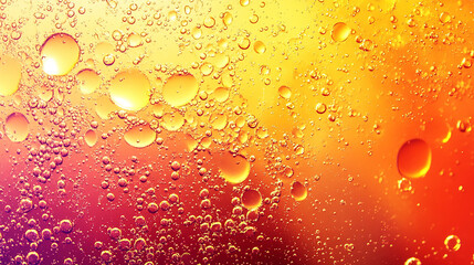 Fizzy energy drink background with vibrant bubbles