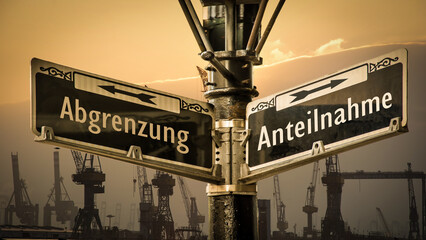 Signposts the direct way to Symphaty versus Demarcation