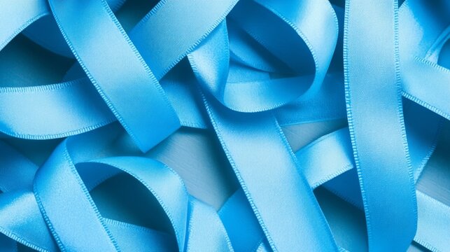 Prostate care awareness: promoting men's health with blue ribbons in November.