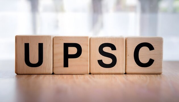 Union Public Service Commission or UPSC exam concept Cubes