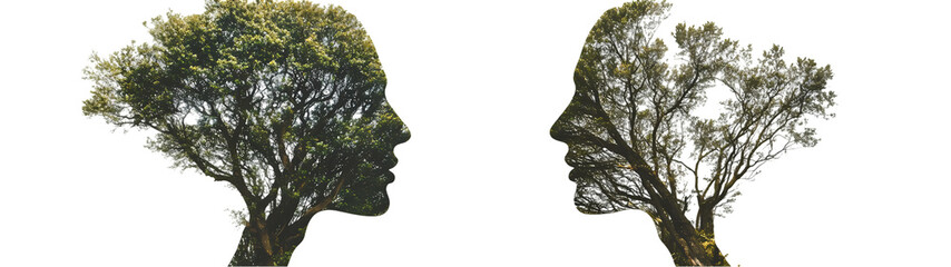 Obraz premium Set of variety trees