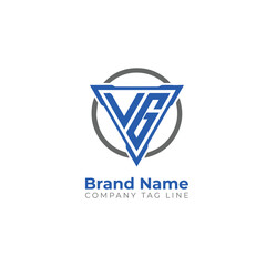 Alphabet letters Initials Monogram logo VG, VG INITIAL, VG letter