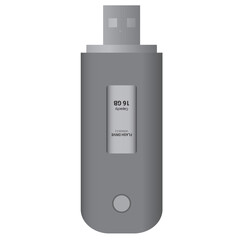 Modern flash drive vector design showcasing sleek lines and vibrant colors