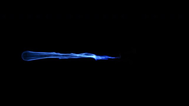 Blue hot flame from a welding torch or blow torch as a seamless loop so you can make any duration you need, 4k 30p, alpha channel for baked in transparent background. Perfect for a 3D texture map