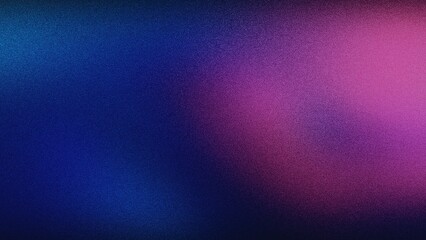 Obraz premium Deep Pink and Blue Gradient Texture Background with Soft Blending and Grainy Noise, Grainy Gradients Style, Vintage Noise, Abstract Background