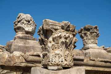 Fototapeta premium Magnesia Ancient City ruins on Maeander, an ancient Greek city in Ionia. Aydin, Turkey.