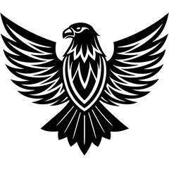 eagle icon vector silhouette 