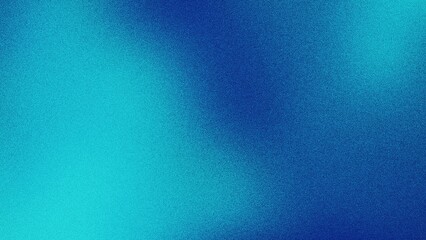 Bright turquoise gradient background with a smooth texture, creating a refreshing and vibrant abstract look. Grainy gradients style, vintage noise, abstract background