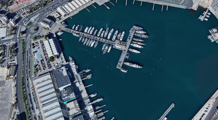 Valencia Port Aerial View, Mediterranean Hub in Spain