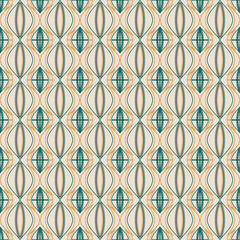 Fototapeta premium seamless abstract geometric pattern with shapes vector