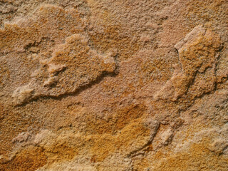 Yellow sandstone Surface structure and grain pattern
