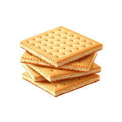 Stack of Square Crackers