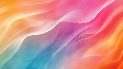 Obraz premium Abstract Colorful Wave Background with Silk-like Texture and Soft, Flowing Motion in Vibrant Hues of Blue, Pink, and Purple