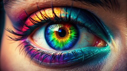 Fototapeta premium Close-Up of an Eye with Detailed Iris and Reflection for Stunning Visuals