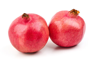 Pomegranate, isolated on a white background.
