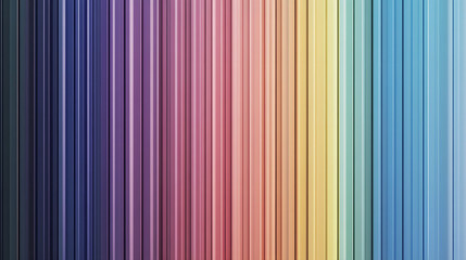 Obraz premium Colorful seamless vector illustration of vertical striped lines in pastel colors, perfect for wallpaper, backdrop, or design
