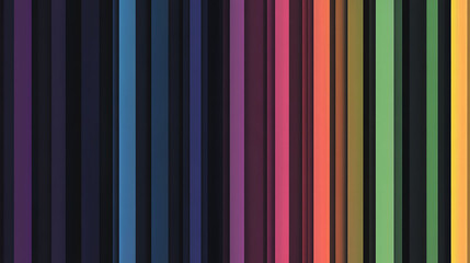 Colorful seamless vector illustration of vertical striped lines in pastel colors, perfect for wallpaper, backdrop, or design