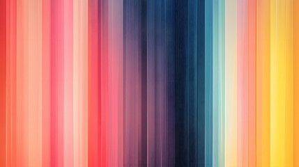 Obraz premium Colorful seamless vector illustration of vertical striped lines in pastel colors, perfect for wallpaper, backdrop, or design