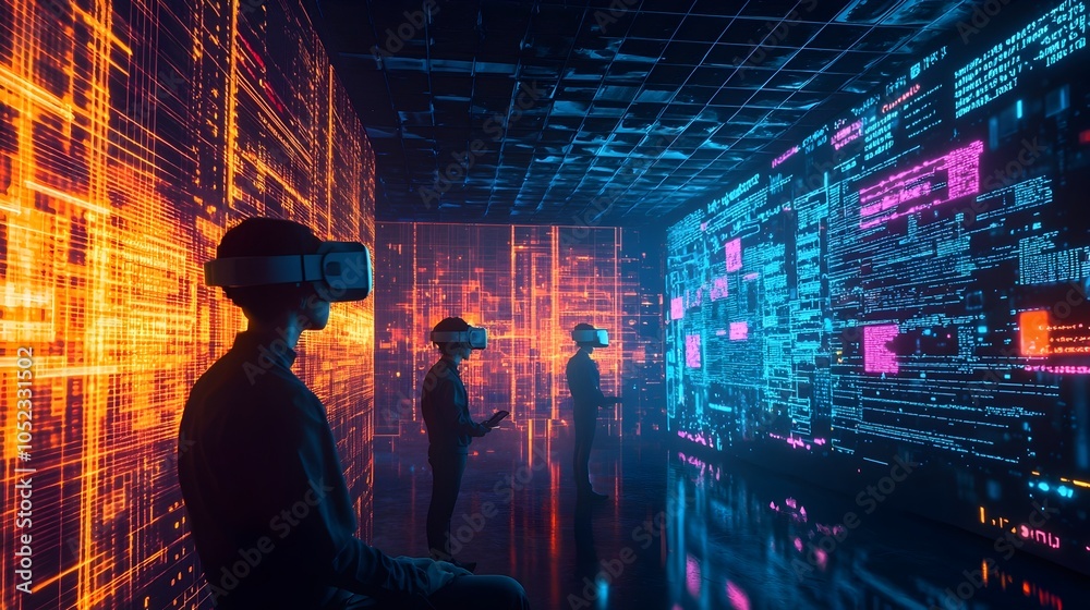 Aufkleber innovative 3d virtual coding classroom with real time program visualization