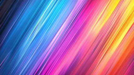 Colorful abstract lines create a vibrant background