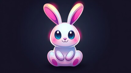 Obraz premium Cute Cartoon Bunny Illustration