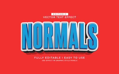 3d editable normal text effect graphic style template