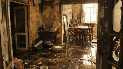 Evicted Family Home in Disarray After Forced Removal