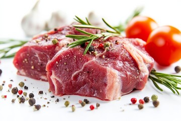 Raw meat in ethnic cuisine, raw meat used in a traditional ethnic dish, highlighting its role in culturally significant recipes,