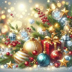 Backgrounds for New Year's Cards, Invitations, and Holiday Gift Packaging