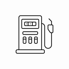 petrol pump station icon sign vector © Nijat