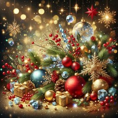 Backgrounds for New Year's Cards, Invitations, and Holiday Gift Packaging