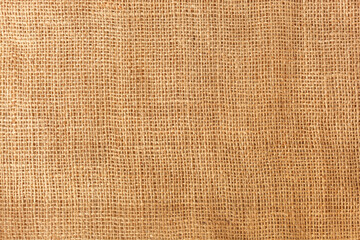texture fabric burlap for sewing orange background color macro