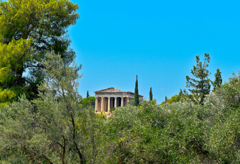 Naklejka premium The long shot of Acropolis
