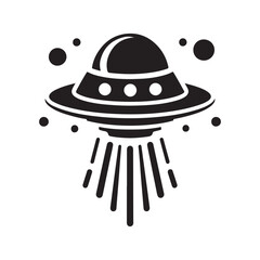 Unique UFO Silhouette Vectors for Posters, T-Shirts, and More