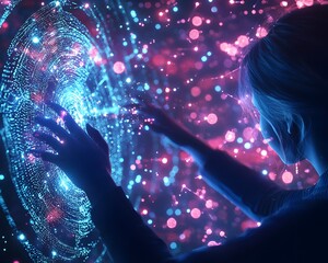 Secure Quantum Encryption Dance Through Holographic Interface