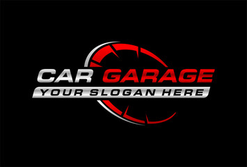 Car Garage Premium Concept Logo Design template